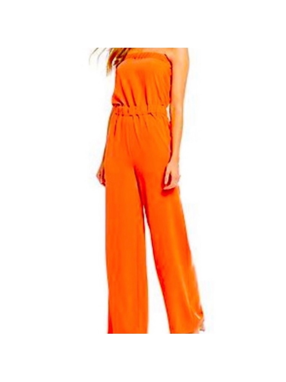 Trina Turk orange wide leg jumpsuit size 6 - Picture 2 of 7